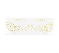 1 Sheet Glitters Butterfly Rose Face Stickers Temporary Freckles For Festivals Halloween Christmas
