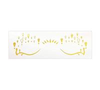 1 Sheet Glitters Butterfly Rose Face Stickers Temporary Freckles For Festivals Halloween Christmas Cosplay Party Christmas Party Art