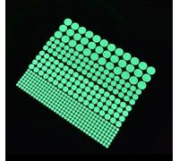 1 Sheet Glow in The Dark Wall Stickers, 407 Pcs Removable Dots Wall Decals Room Decor Kit,Adhesive Dots Luminous Ceiling Decals for Kids Bedroom Halloween Home Decoration,Perfect Party Birthday Gift