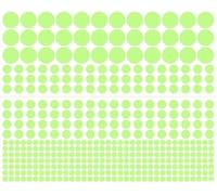 1 Sheet Green Glow in The Dark Wall Stickers, 407 Pcs Removable Glow in Dark Dots Wall Decals,Adhesive Dots Luminous,Glow in The Dark Ceiling Stickers,Wall Treatments and Supplies