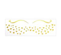 1 Sheet Metallic Butterfly Rose Face Tattooing For Women And Girls Cosplay Princess Halloween Christmas Party Makeup Fashionable Face Tattooing