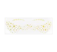 1 Sheet Metallic Butterfly Rose Face Tattooing For Women And Girls Cosplay Princess Halloween Christmas Party Makeup Wedding Party Face Stickers