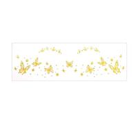 1 Sheet Metallic Butterfly Rose Face Tattooing For Women And Girls Cosplay Princess Halloween Christmas Party Makeup Wedding Party Face Stickers