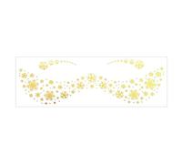 1 Sheet Metallic Butterfly Rose Face Tattooing For Women And Girls Cosplay Princess Halloween Christmas Party Makeup Festival Face Decorations