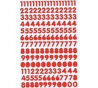 1 Sheet - Numbers Letters red height 18mm/0.7 inch Sticker Classic Waterproof Self Adhesive Vinyl Mailbox Office Stationary Adress Number Home Truck Art Crafts