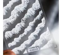 1 Sheet Simulation Spoondrift Sticker with Effect Sea Spoondrift Painting Resin Sticker Filling Part Resin Craft Art Painting Stickers for Scrapbooking