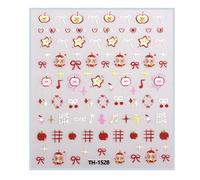1 Sheet Valentine's Day Nails Stickers For Manicure Decoration With Cartoon Lips Festival Patterns For Women Girls
