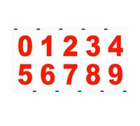 1 Sheets/ 2Sheets 0-9 Reflective Numbers for Mailbox - House Numbers for Outside, Letras Personalizadas Para Decorar for Signs, Mailboxes, Door, Cars, Trucks, Home, Business(Red,1sheets,4 Inch)