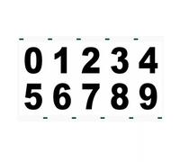 1 Sheets/ 2Sheets 0-9 Reflective Numbers for Mailbox - House Numbers for Outside, Letras Personalizadas Para Decorar for Signs, Mailboxes, Door, Cars, Trucks, Home, Business(Black,1sheets,4 Inch)