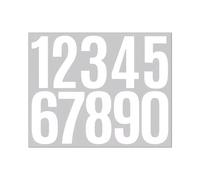 1 Sheets/ 5sheets Mailbox Post Numbers - Mail Box Numbers for Mailbox Outside, 3 Inch Multicolored Number Stickers Custom Mailboxes are Applicable for Door, Window, Car, Sign(White,1PC)