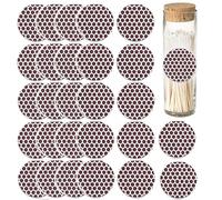 1 Sheets Match Striker Paper, Round Outdoors Stickers, Honeycomb Match Strike Paper with Adhesive, Match Striker Supplies Match for Easy Match Lighting Craft Projects