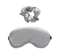 1 Simple Eye Mask and 1 Hair Tie, Sleep Blackout Eye Mask, Adjustable Eye Mask, Sleep Accessories, Elastic Hair Tie