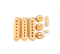 1 Single Coil Guitar Pickup Cover with 1V2T Control Knobs Switches & Tone Volumes Accessories Retro Pickup Upgrade