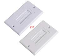 1 Single Gang Bristles Brush Wall Plate Port Insert Cover Outlet Mount Panel Kitchen Cleaning Scrubber