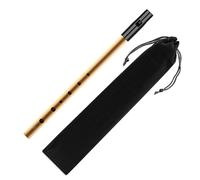 1 six-hole tin whistle with 1 recorder bag, penny whistle, aluminum alloy tin whistle, flute instrument for beginners, D-shaped instrument tool for band performance.