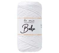1 Skein La Mia Boho Cotton Macrame Cord, 100% Cotton Yarn for Macrame Projects, 250 gr (8.8 oz) / 75 m (82 Yards), White - L001
