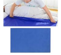 1 Slide Sheet for Moving Patients on Bed, 135x75 cm Sliding Sheets for Elderly and Disabled, Transfer Aid for Hospitals, Home Care, Cars, Wheelchairs, Blue