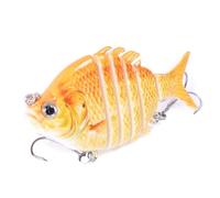 1. Slow Sinking Swimbait Lures With Flexible Tail & Hooks For Saltwater/Freshwater Fishing Light Weight Artificial Baits