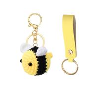 1 Small Bee Pendant And 1 Replacement Belt, Plush Woven Keychain, Cute Pendant Accessories, Hand Crochet Hanger.