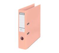 Esselte, Solea, A4, Lever Arch File, 75 mm Spine, 500 sheets Capacity, PP, Plastic Cover, File Folder, 231039, Solea Peach