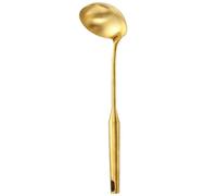 （1 Soup Ladle）6-Piece Stainless Steel Kitchen Utensil Set, Gold Soup Ladle, Modern Rustproof Spatula Tw