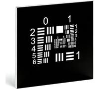 1" Spatial Limit Resolution Test Chart, Optical Microscope Camera Test Chart, Accuracy ±5µm & Diffuse Reflection Surface, Positive and Negative Film Selection for Optical Instruments