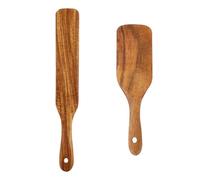 1 Spatula and 1 Wooden Spatula, Wooden Kitchen Utensils, Mixing Tools, Multifunctional Kitchen Utensils, Cooking Accessories