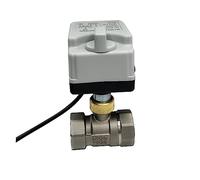 1" Stainless Steel Motorized Ball Valve with Manual Switch 220V 12V 24V Three Wire Two Point Control Electric(12VDC)