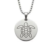 1" Stainless Steel Necklace Charms | Third Eye Vision | Peace Symbol | Finding Your Self | Yin & Yang | Moon Cat | Turtle Power | Flower of Life | | OM | Mystical Spiritual Protection, for Men & Women