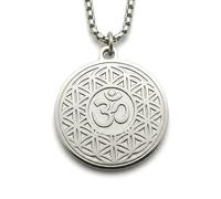 1" Stainless Steel Necklace Charms | Third Eye Vision | Peace Symbol | Finding Your Self | Yin & Yang | Moon Cat | Turtle Power | Flower of Life | | OM | Mystical Spiritual Protection, for Men & Women