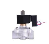 1" Stainless Steel Non Hot Solenoid Valve Waterproof Normally Open Solenoid Valve with LED Power Indicator 24V 12V 220V 110V(NPT-120VAC-NBR-SEAL)