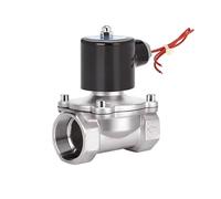 1" Stainless Steel Solenoid Valve Normally Closed DN25 Pipeline Control Switch Water Valves for Water Oil Air 220V 24V 12V(BSP-24VDC)