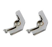 1 Stair Rod Bracket, Hinged, Single Bracket, 16 mm, Bright Chrome, 3 Finishes & 4 Sizes Available