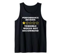 1 Star Would Not Recommend Funny Performance Reviews Tank Top