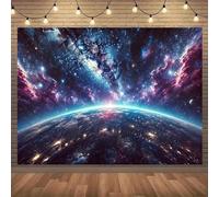 1 starry sky far from the earth background cloth multifunctional room decoration - for parties and celebrations outdoors 440x300CM