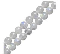 1 Strand Adabele Natural Blue Flash Moonstone Healing Gemstone 4mm (0.16 inch) Small Round Beads Gem Stone Spacer (89-94pcs) for Craft Jewelry Making GY30-4