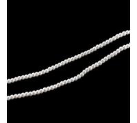 1 Strand Glass Pearl Beads String Chain Garland 4MM Round Pearl Beads Chain for Wedding Decoration,Crafting
