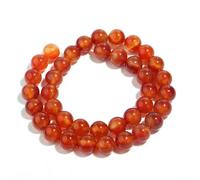 1 Strand Red Carnelian Agate Natural Stone Beads for Jewelry Making 4/6/8/10/12mm Round Loose Beads DIY Bracelets Findings-10mm 35pcs