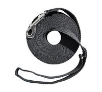 1 Strip Extended Nylon Training Lead, Dual Handle Control Line, Durable Canine Obedience Accessory, Professional Pet Walking Equipment, Long-Length Dog Control Solution (Black)