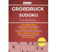 1 Sudoku pro Seite - Große Schrift und extra große Kästchen - Für Fortgeschrittene Sudoku-Fans - Mit Lösungen: 1 Sudoku pro Seite - Große Schrift und ... Mit Lösungen (Großdruck Sudoku für Senioren)
