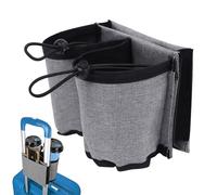 1 Suitcase Cup Holder, Luggage Accessories, Storage Hanging Bag, Suitcase Bottle Holder, With 3 Pockets, Suitable as a Travel Gift for Passengers, Flight Attendants, And Flight Attendants (Grey)