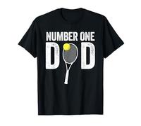 #1 Tennis Dad Number One Dad Funny Sports T-Shirt