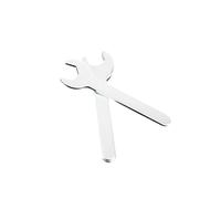 1 Thin Open End Wrench, Anti-Slip Ergonomic Handle, Thin Plated Open End Wrench with U-Shaped Jaws for Tight Spaces and Auto Repair