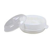 1 Tier Microwave Steamer - White