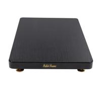 1-Tiers HiFi Rack AV Shelf Multifunctional MDF Shelves For Av Amp Hifi Amplifier Cabinet TV Stand HIFI Rack Stand Cabinet (Color : Black, Size : 19 * 25cm(1Tier))