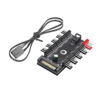 1 To 10 Way Splitters Hubs 4Pin PWM Fan Power Supply Cable Control Cooling For Improved Cooling Performances