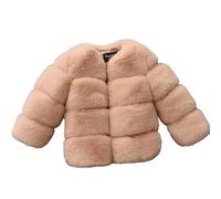 1 to 10 Years Kids Girls Long Sleeve Furry Coat Faux Fur Coat Jacket Little Kid Girl Cold Winter Shaggy Warm Coats Toddler Faux Fur Coat