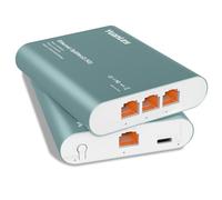 1 to 3 Port 2.5G Ethernet Splitter Switch with PoE Input, 4 Port 2.5G High Speed Splitter with Aluminum Case, VLAN Isolation, USB-C/PoE Powered Network Port Expander for Router, PC, IP Camera