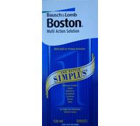 Boston Multi Action Solution Simplus (120ml), Contact Lens Solution For Use With Hard And Gas Permeable Lenses Only, Case Included