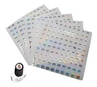 1 to 500 Round Number Stickers Self Adhesive Label Stickers Inventory Storage Organizing Sticker for Diy Craft Marking Numbering Manicure Tool